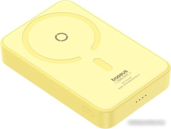 Внешний аккумулятор Baseus MagPro Magnetic Bracket Wireless Fast-Charging Power Bank 20W 5000mAh (желтый)