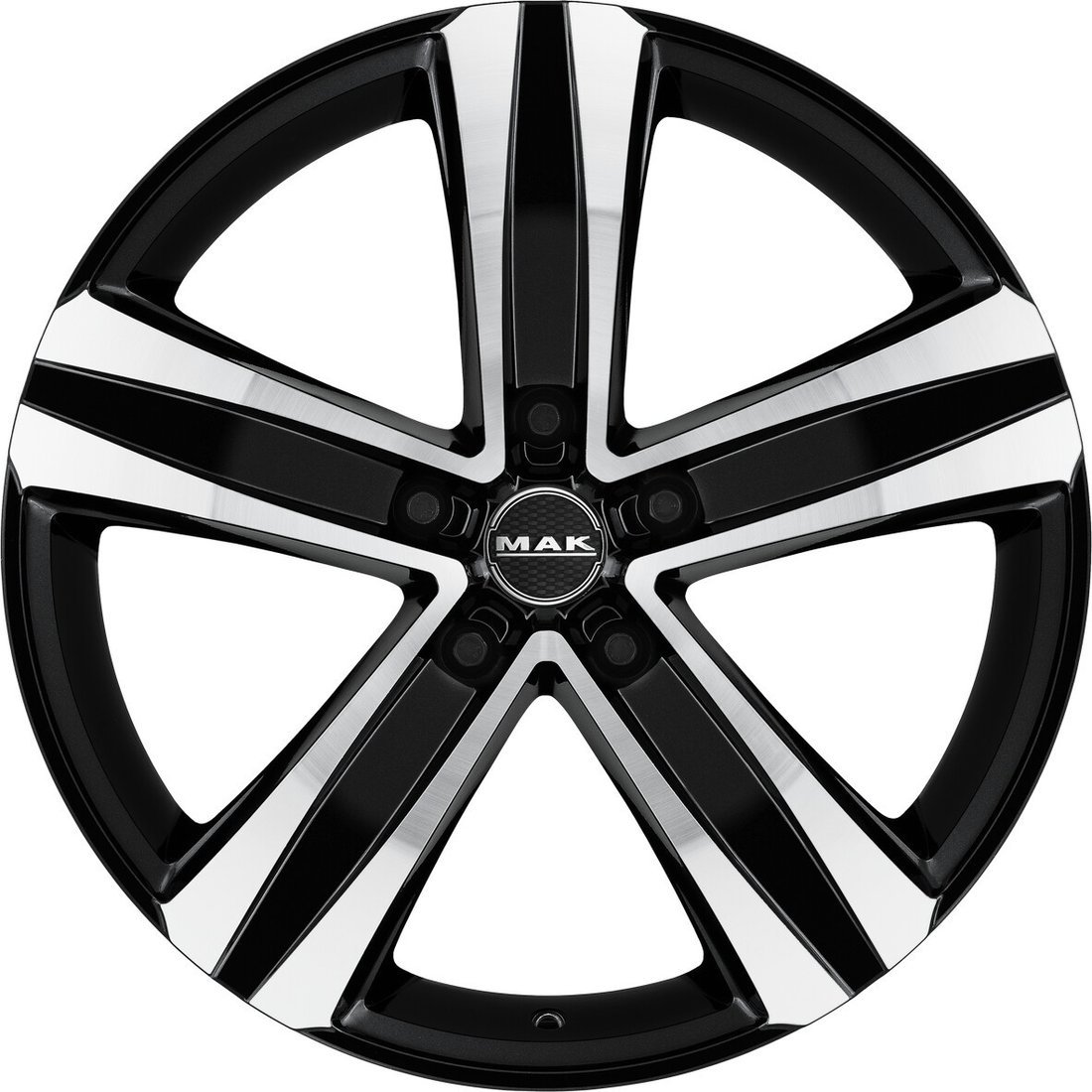 Литые диски MAK Stone 5 18x7.5" 5x118мм DIA 71.1мм ET 60мм Black Mirror