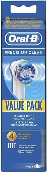 Сменная насадка Braun Oral-B Precision Clean EB 20-4 (4 шт)