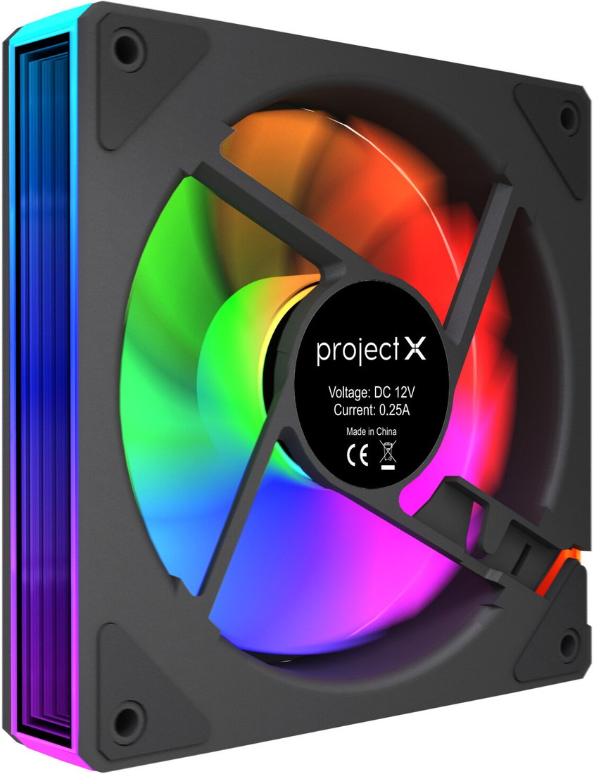 Вентилятор для корпуса Project X M65 Reverse (черный)