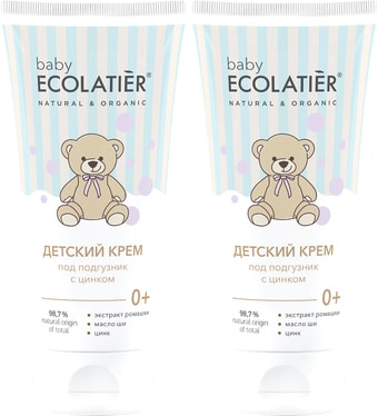 Крем под подгузник Ecolatier Baby с цинком 0+ 100 мл