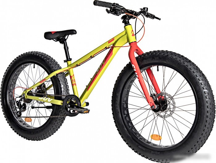 Велосипед Novatrack Fatbike 24 2024 24AHD.SUV.13GN4 (зеленый)