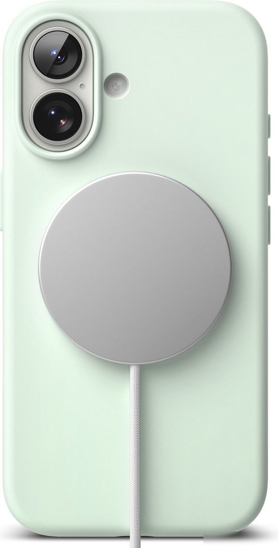 Чехол для телефона Ringke Silicone Magnetic для iPhone 17 (Soft Mint)