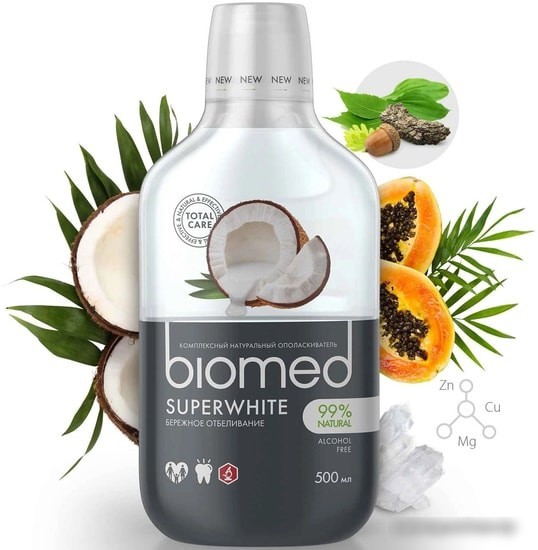 Ополаскиватель для полости рта biomed Superwhite 500 мл