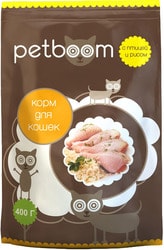 Корм для кошек PetBoom Для взрослых кошек с птицей и рисом 0.4 кг