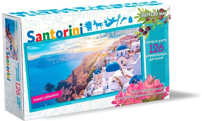Пазл Нескучные игры Travel Collection о. Санторини