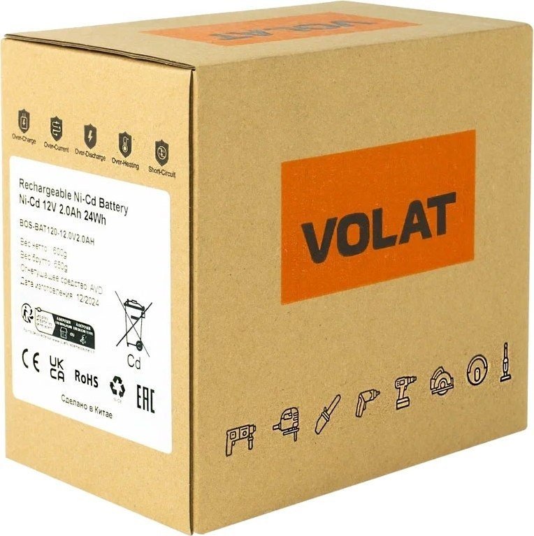 Аккумулятор VOLAT VT-BOS-BAT120-12.0V2.0AH (12В/2 Ah)