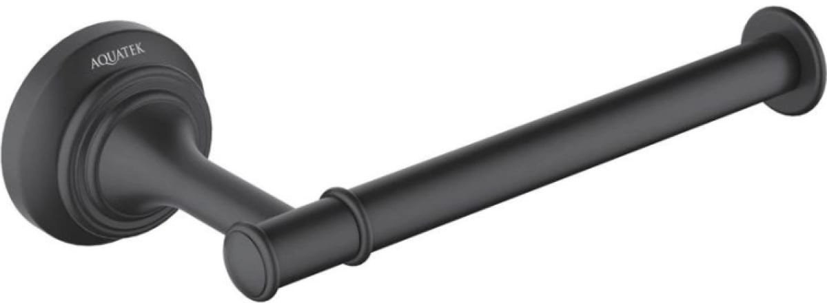 Держатель для туалетной бумаги Aquatek Классик AQ4508MB (черный матовый)