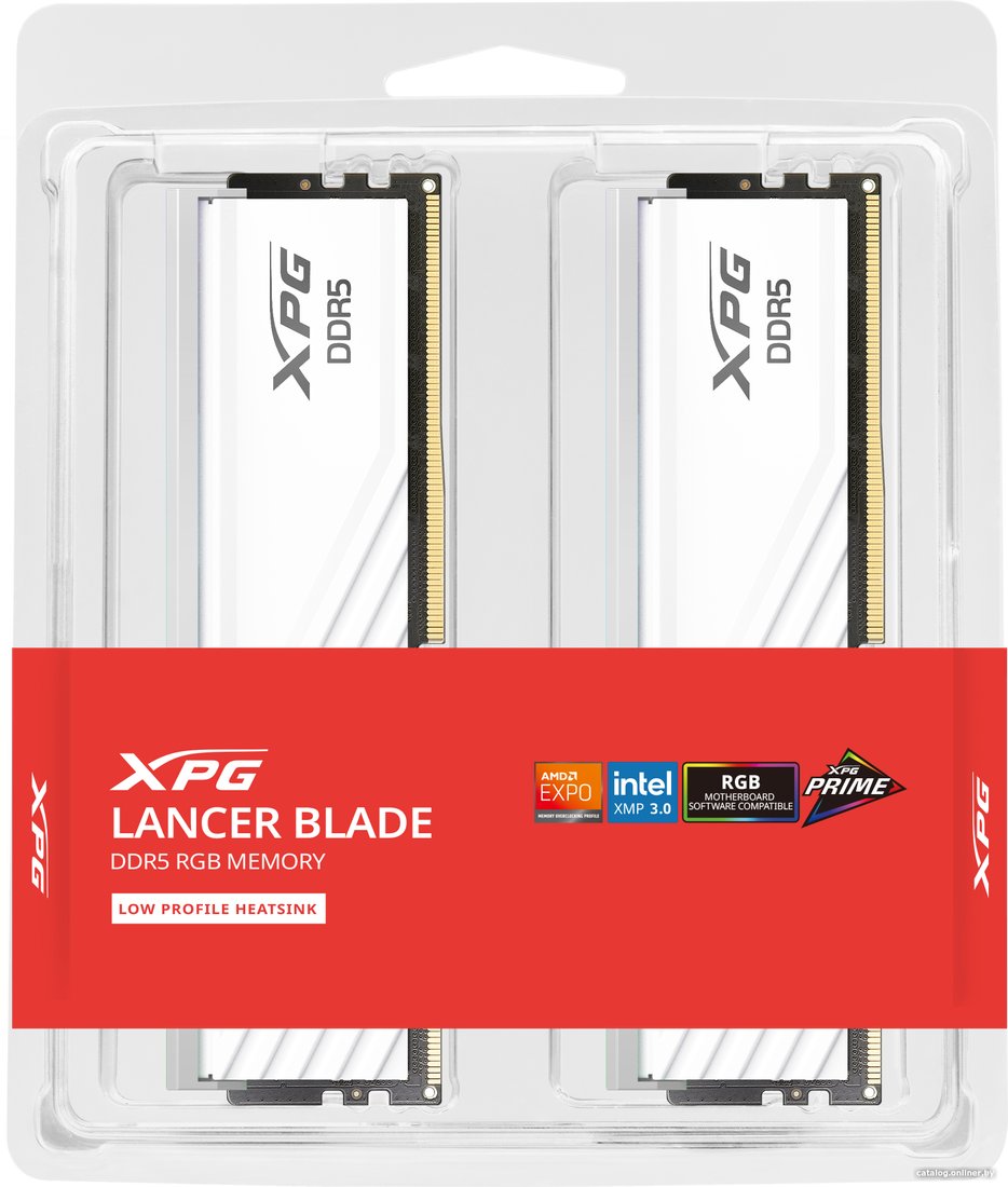 Оперативная память ADATA XPG Lancer Blade RGB 2x16ГБ DDR5 6000 МГц AX5U6000C4816G-DTLABRWH