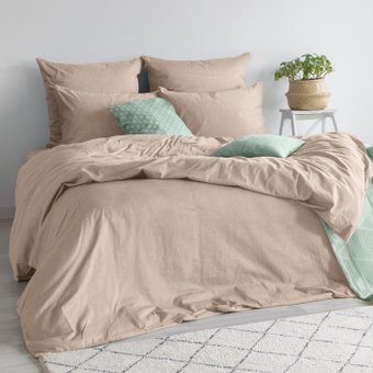 2-спальный комплект постельного белья Verossa Melange 2сп 50x70 775854 (Praline)
