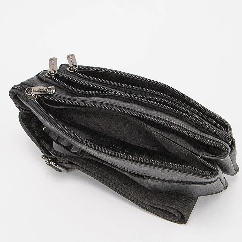 Сумка на пояс Poshete 252-7718-BLK (черный)