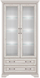 Шкаф-витрина BRW Stylius B169-REG2W2S с подсветкой (лиственница сибирская)