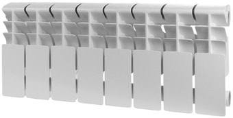 Алюминиевый радиатор Rommer Plus 200 (4 секции, с монтажным комплектом и кранами)