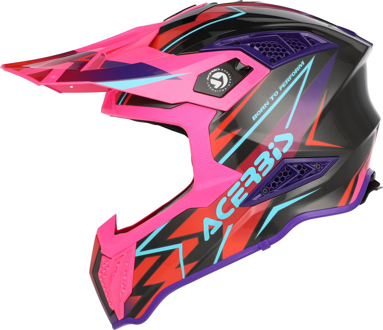 Мотошлем Acerbis Airstrike-X 0026905.723.066 (L, черный/розовый)