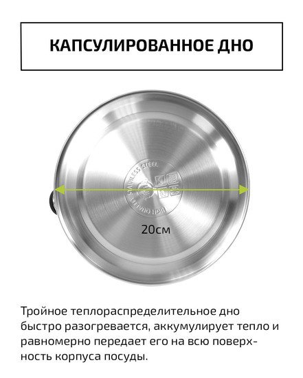 Чайник со свистком TimA WTK160