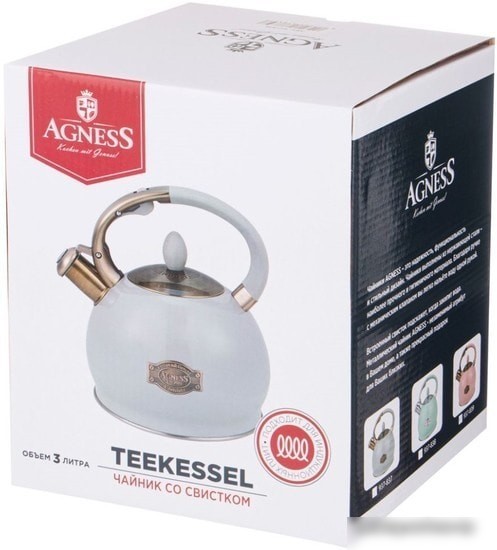 Чайник со свистком Agness 937-837