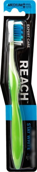 Зубная щетка Reach Stay White средняя