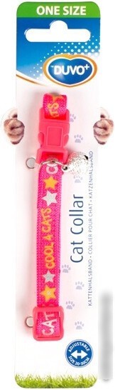 Ошейник Duvo Plus Cool Сats 11168/pink (розовый/желтый)