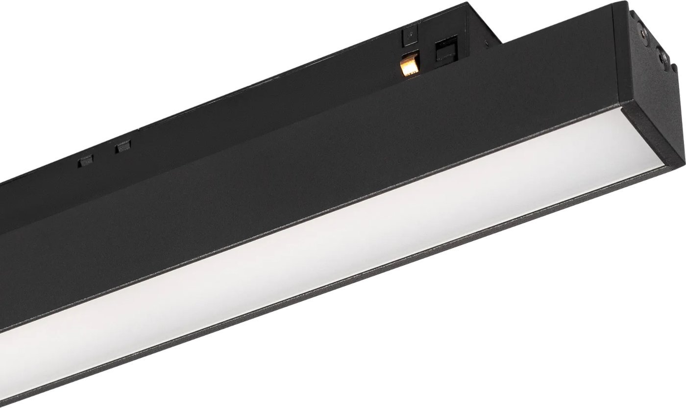 Трековый светильник Arlight MAG-ORIENT-FLAT-L350-12W Warm3000 BK 80deg 049588