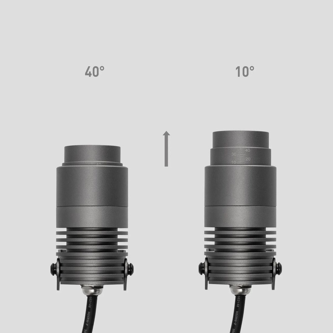 Уличный накладной светильник Arlight ALT-RAY-ZOOM-R52-8W Warm3000 (WH, 10-40 deg, 230V) 042676