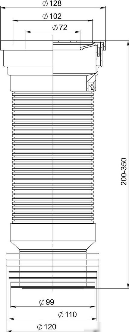 Гофра РМС ОУА-0.35м