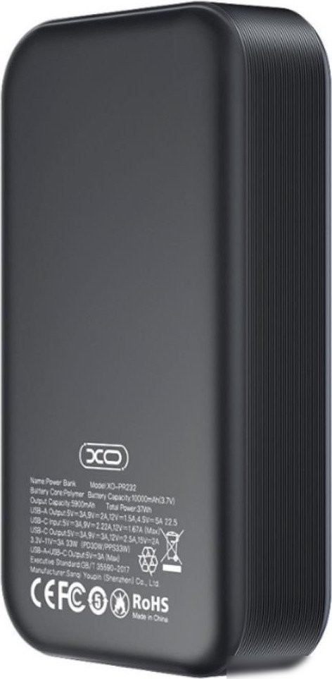 XO PR232 10000mAh (черный)