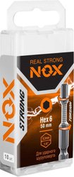 Набор бит Nox Strong Torsion E6.3 Hex-6-50 338650 (10 шт)