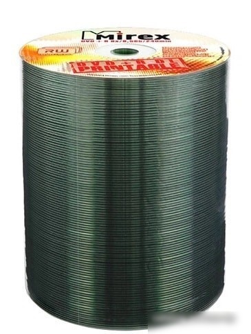 DVD-R диск Mirex Dual Layer 8.5Gb 8x Mirex printable in-t 100 шт.Bulk UL130069A8T