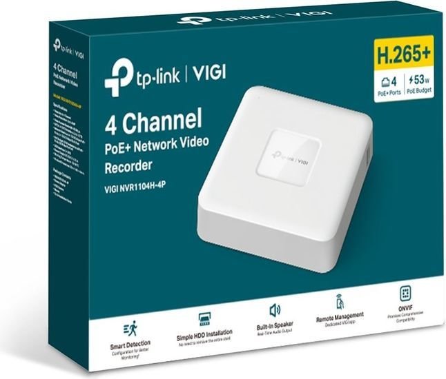 Сетевой видеорегистратор TP-Link NVR1104H-4P