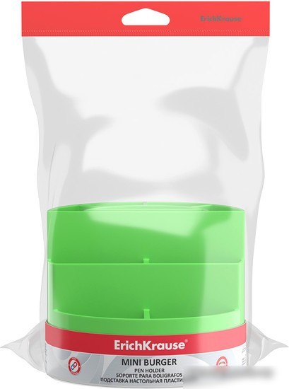 Подставка настольная Erich Krause Mini Burger Neon Solid 55769 (зеленый)