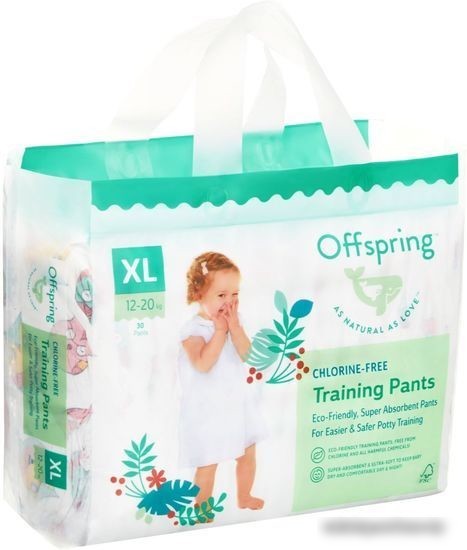 Трусики-подгузники Offspring XL 12-20кг Совы (30 шт)