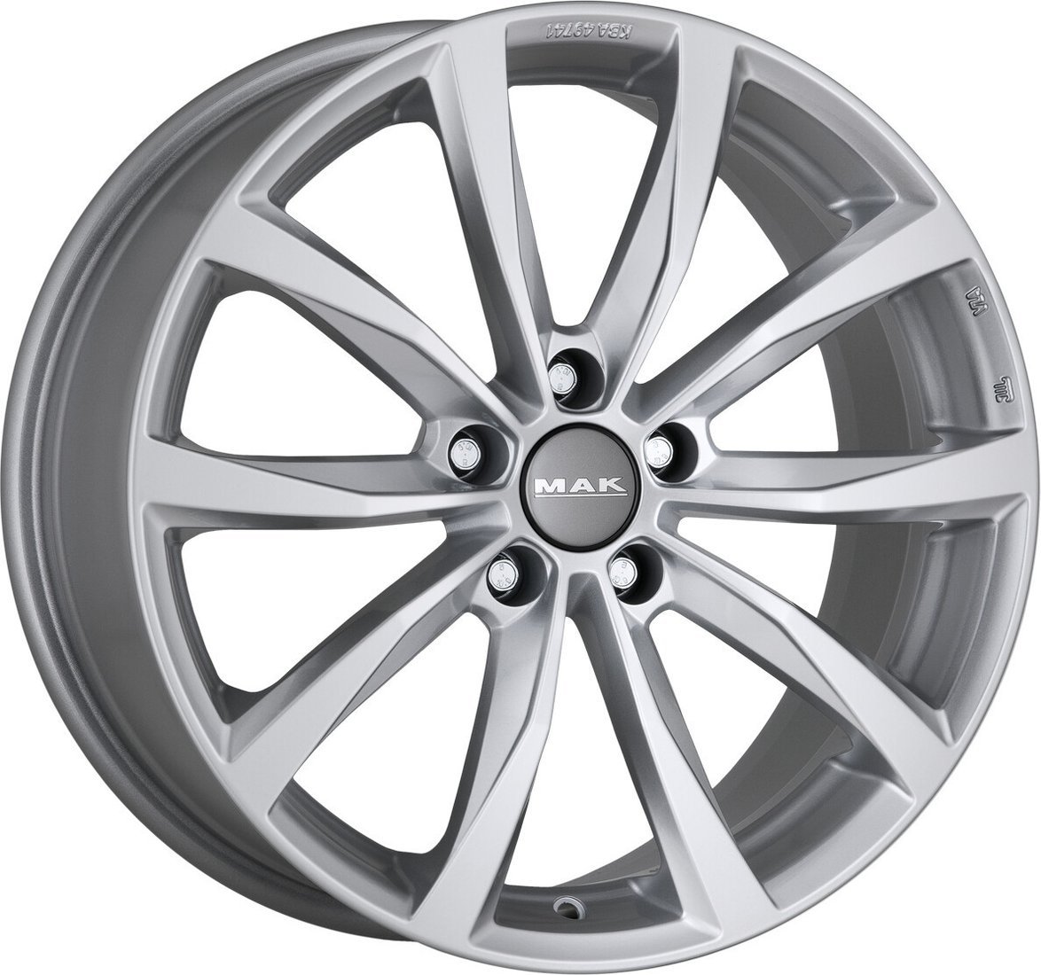 Литые диски MAK Wolf 16x6.5" 5x114.3мм DIA 66.1мм ET 50мм Silver