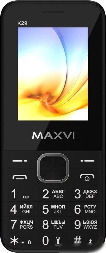 Кнопочный телефон Maxvi K29 (черный)