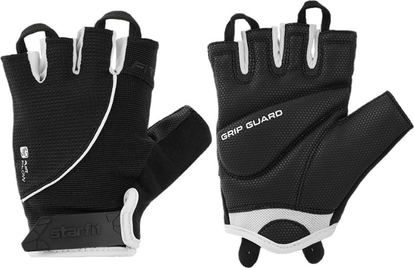 Перчатки для фитнеса Starfit WG-202 (M, черный/белый)