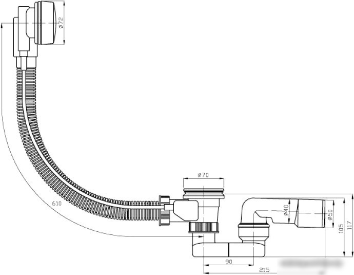 Сифон Plast Brno EVSE150