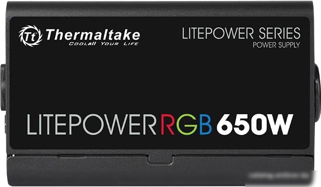 Блок питания Thermaltake Litepower RGB 650W LTP-650AL2NK