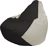 Кресло-мешок Flagman Груша Супер Мега 4XL Г5.1-392 (черный/белый)