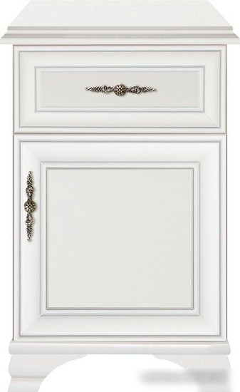 Тумба Black Red White Kentaki S320-KOM1D1S/P (белый/белый)