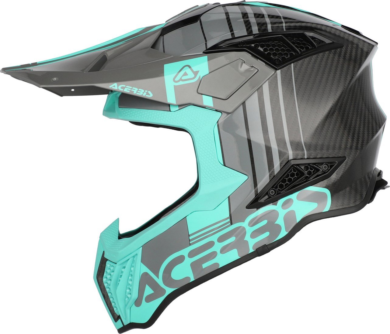 Мотошлем Acerbis Airstrike-C 0026832.869.068 (XL, бирюзовый)