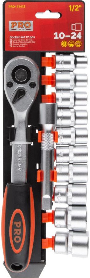Набор трещотка с головками Startul PRO-41412 (12 предметов)