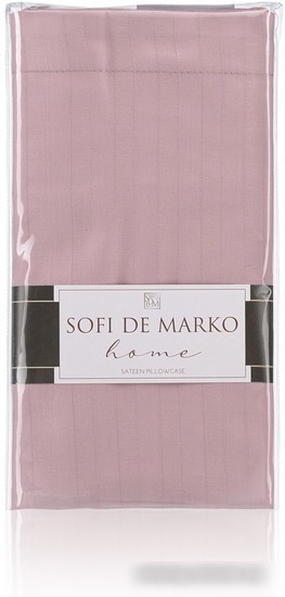 Постельное белье Sofi De MarkO Морган 50х70 Нав-Мг-пр-50х70 (пепельно розовый)