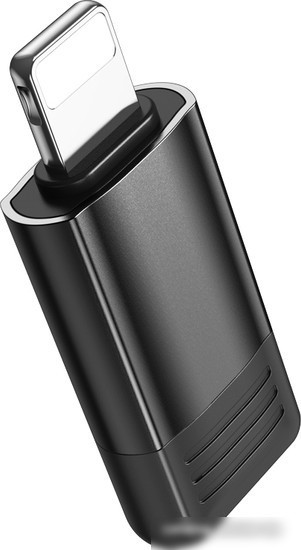 Адаптер Borofone BV18 Lightning - USB Type-C (черный)