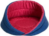 Лежак Homepet №1 83135 (45x45x27см, красный/синий)