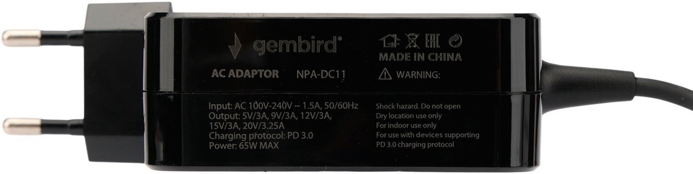 Сетевое зарядное Gembird NPA-DC11