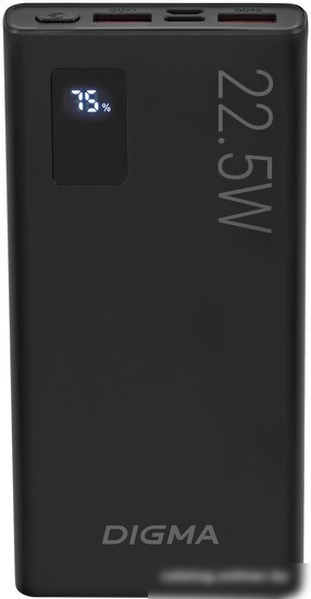Внешний аккумулятор Digma DGPF10A 10000mAh (черный)