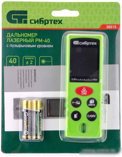 Лазерный дальномер СибрТех PM-40 38010