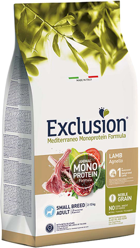 Сухой корм для собак Exclusion Monoprotein Lamb Noble Grain мелких пород с ягненком NGALS02 (2 кг)