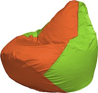 Кресло-мешок Flagman Груша Мега XXXL Г3.1-215 (оранжевый/салатовый)