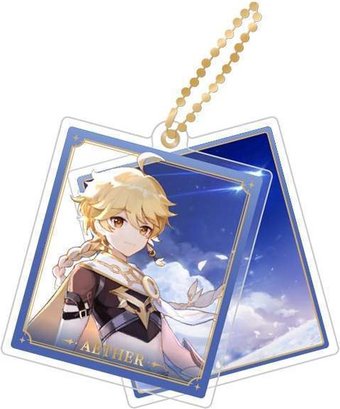 Брелок miHoYo Genshin Impact Character Acrylic Strap Traveller Aether GEN353