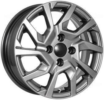 Литые диски KDW KD1420 (КС1090-01) 14x5.5" 4x100мм DIA 54.1мм ET 40мм Grey Painted